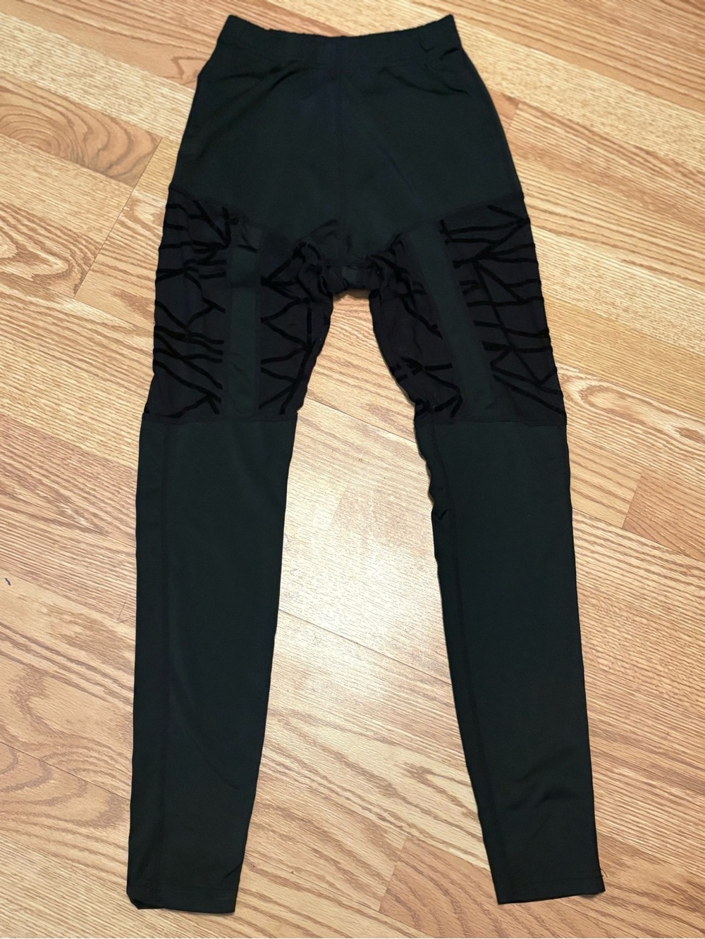 SHEIN Black High-Waist Textured Leggings